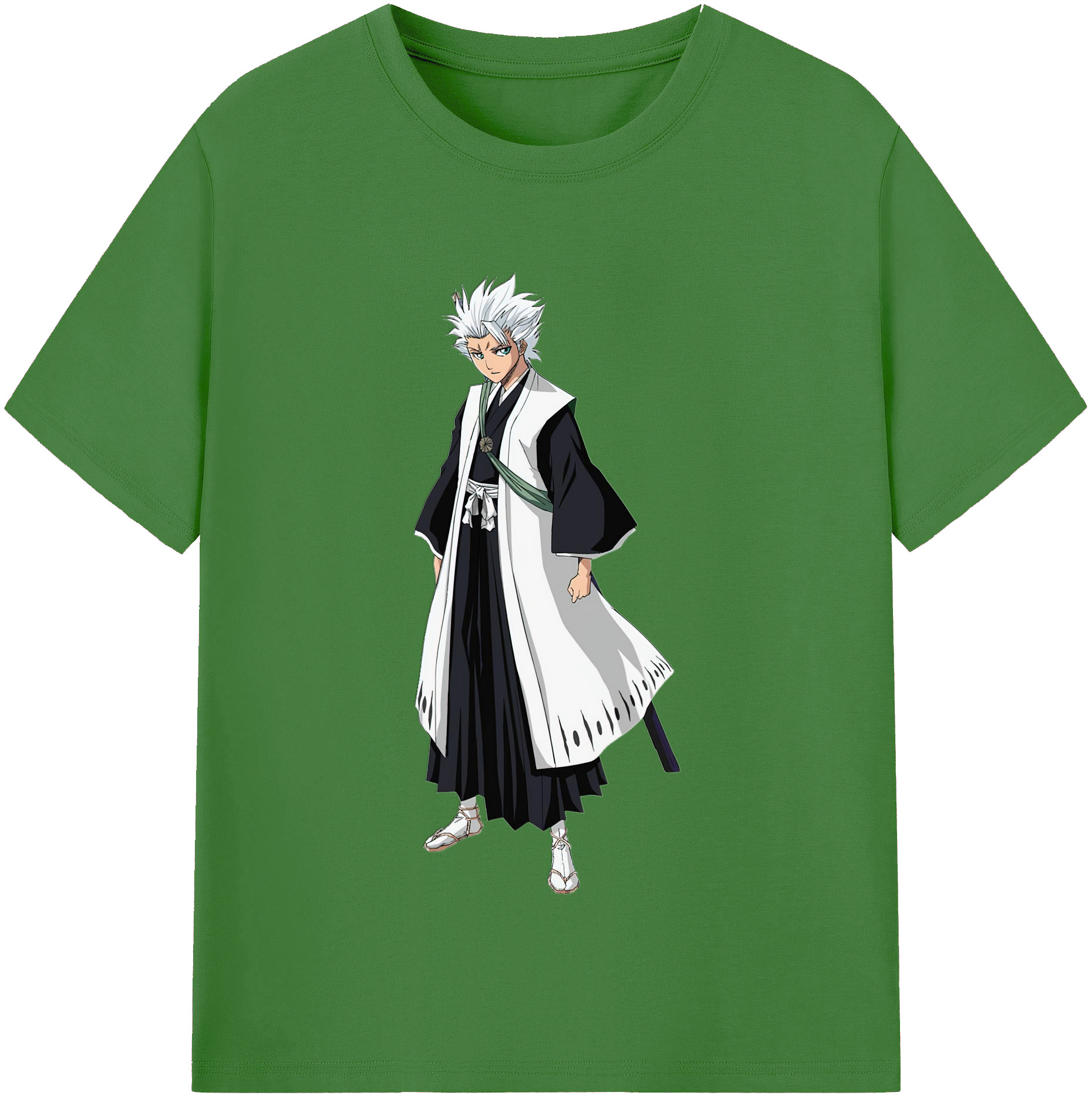 （画像用） ブリーチ 日番谷冬獅郎（ひつがや とうしろう） BLEACH Hitsugaya Toushirou レディースカジュアルプリントTシャツ（綿100％）